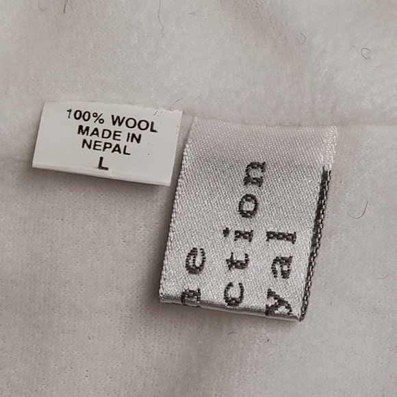 Wool Hat Panda Design One Size White/Black - Picture 5 of 7